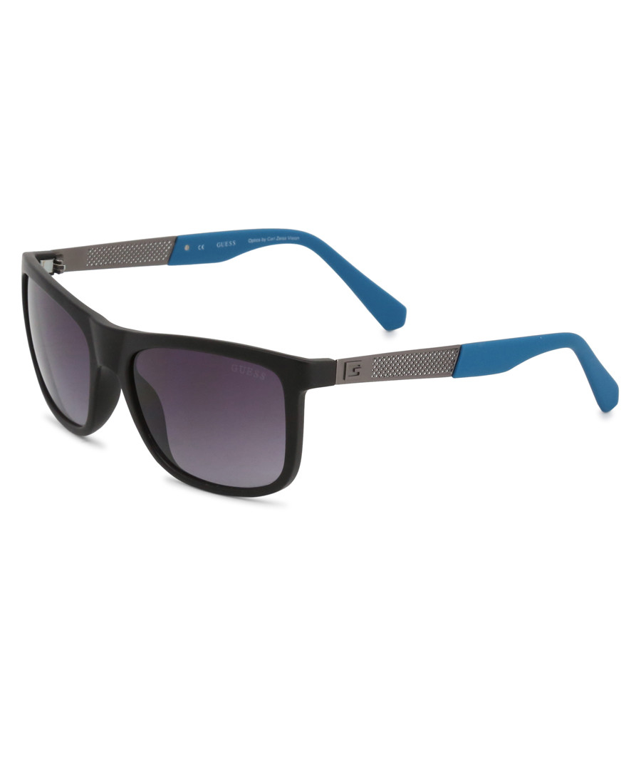 black metal squared sunglasses Sale - guess