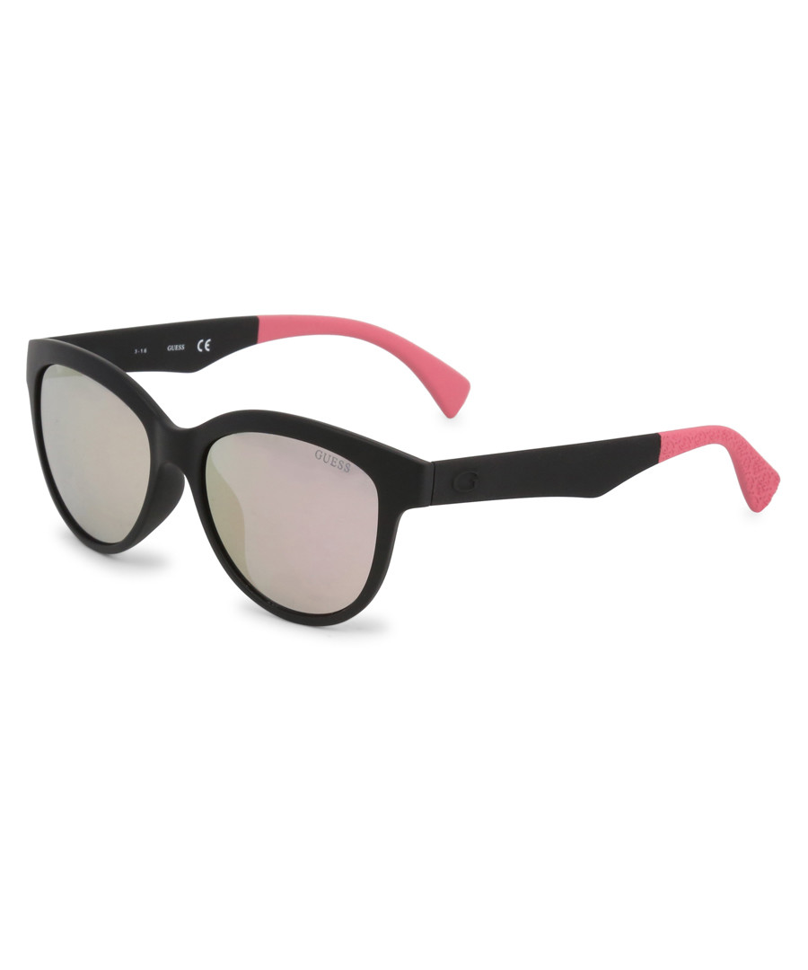 black & pink rounded sunglasses Sale - guess