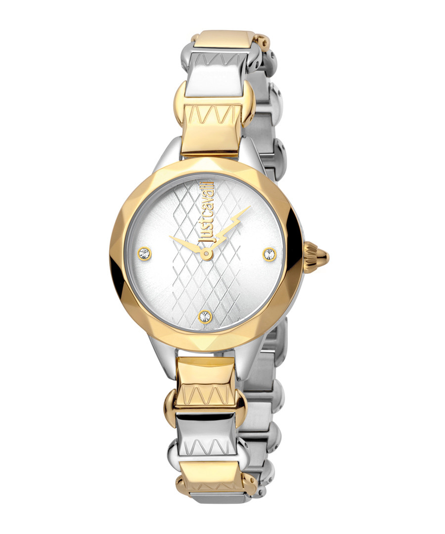 Dual-tone bracelet strap watch Sale - just cavalli