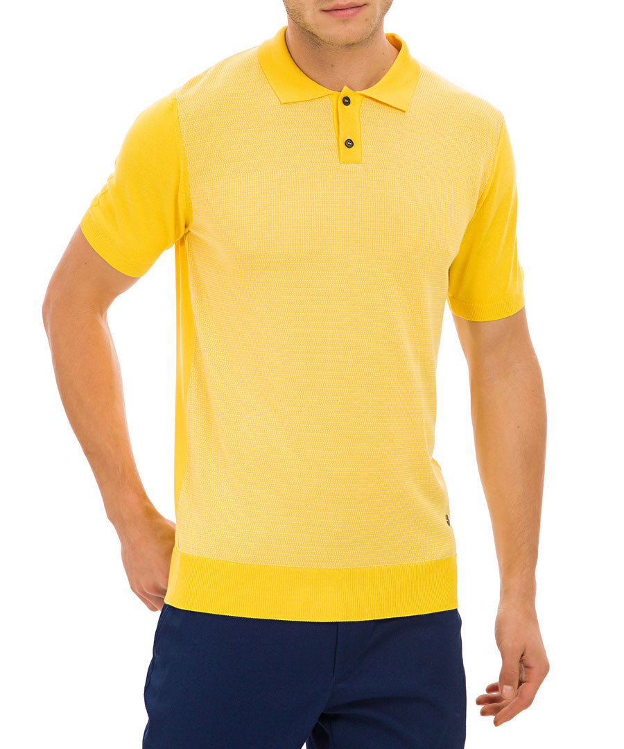Gloucester yellow knit polo T-shirt Sale - galvanni