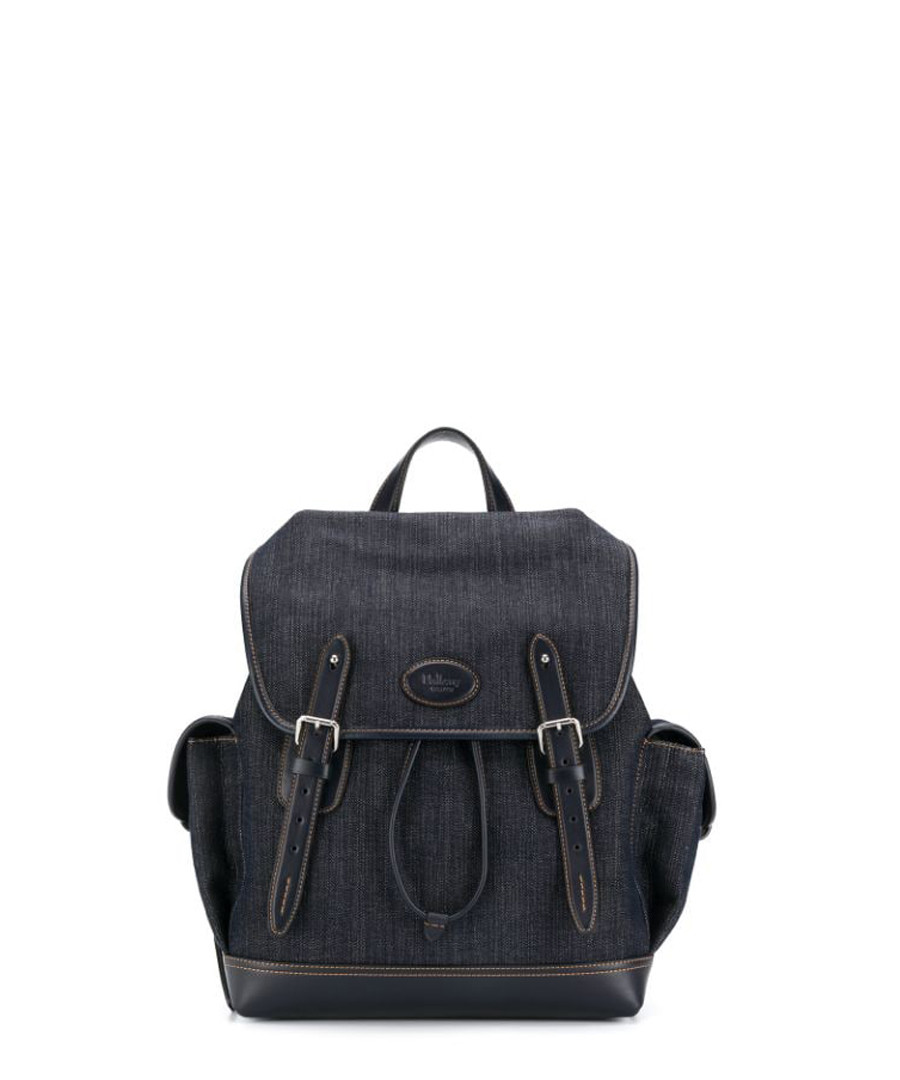 Heritage blue denim canvas backpack Sale - MULBERRY