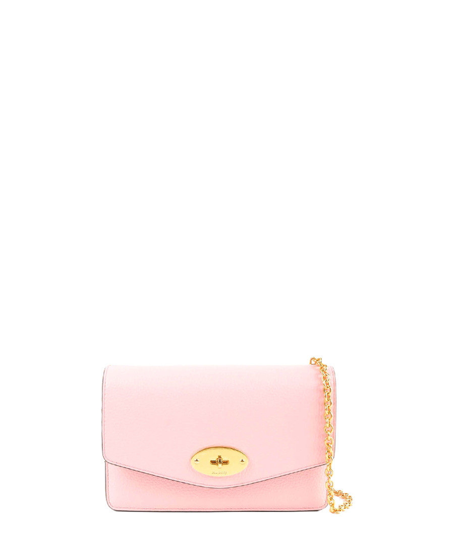 Small Darley pink leather crossbody Sale - mulberry