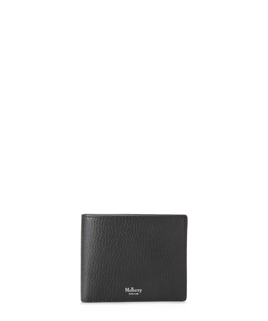 Black leather card & coin wallet Sale - MULBERRY