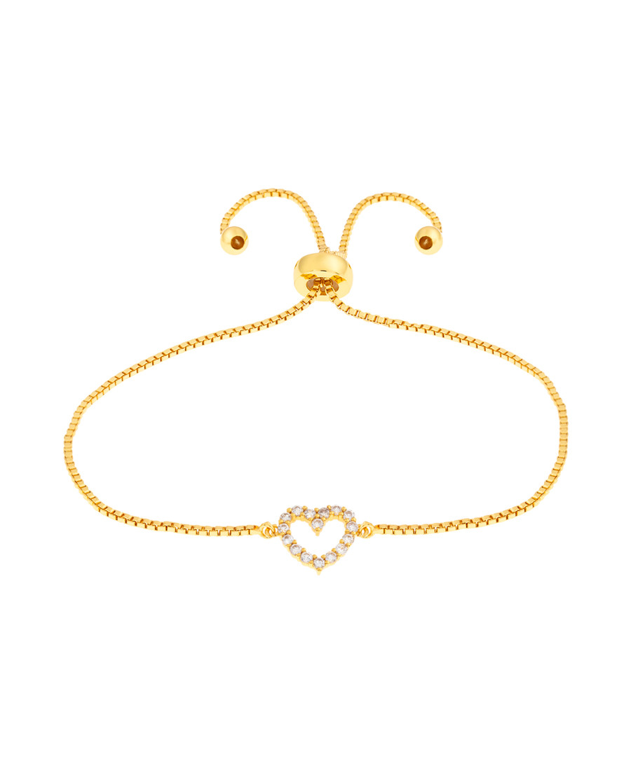 Kennedy gold-plated heart bracelet Sale - bertha