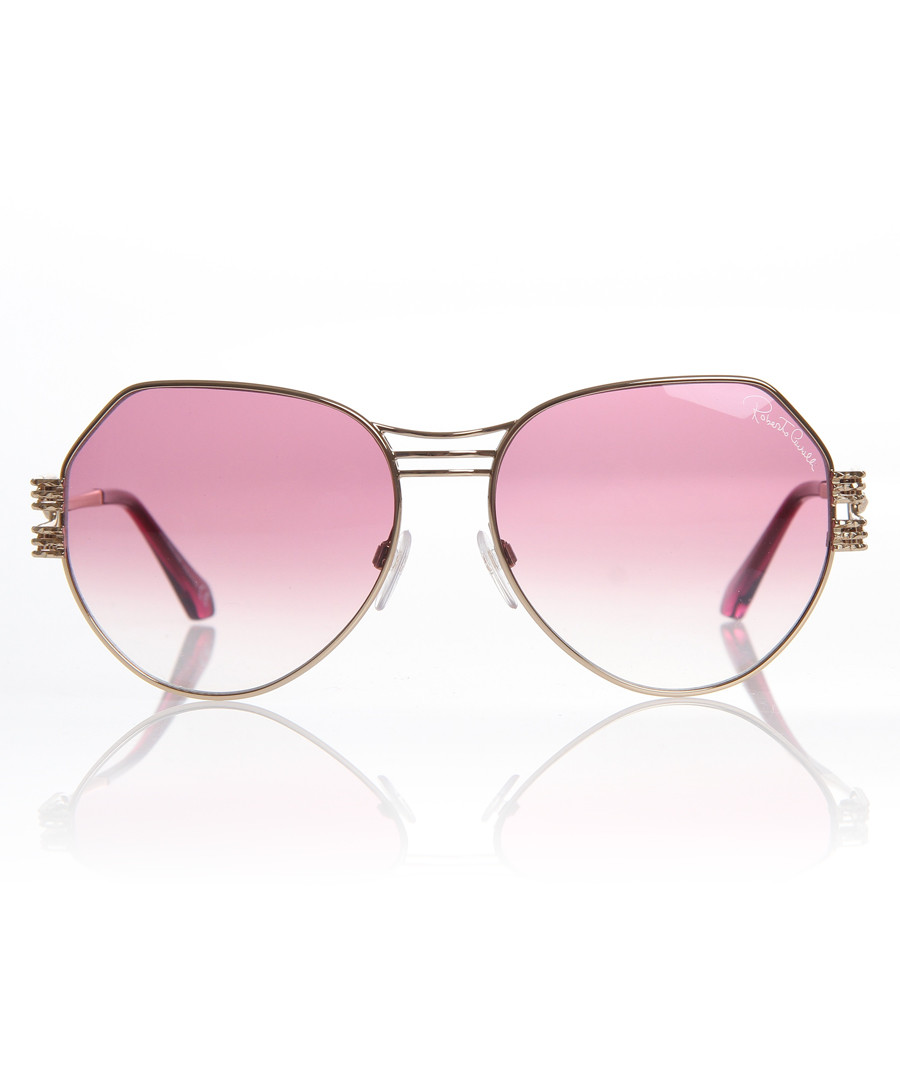 Bright rose asymmetric sunglasses Sale - Roberto Cavalli
