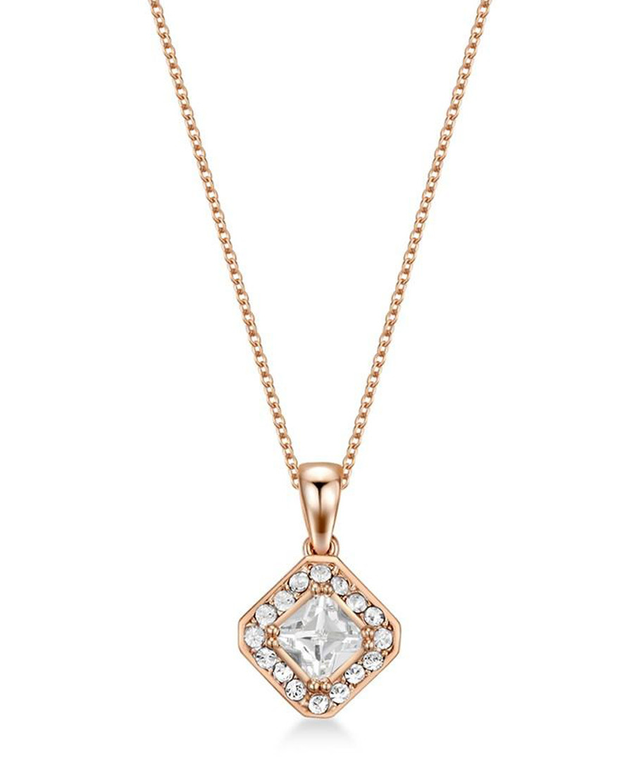 Thea rose gold-tone Swarovski necklace Sale - mestige