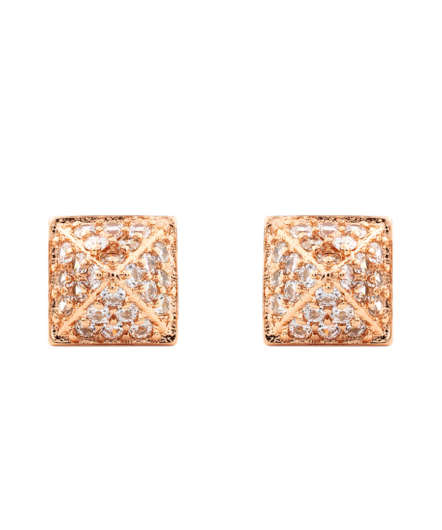 Lupine 18k rose gold-plated earrings Sale - sole du soleil