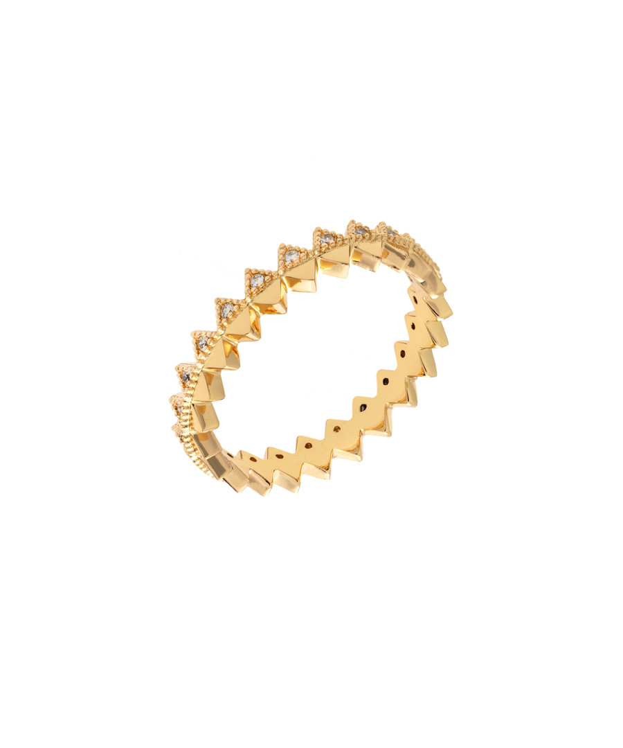 Lupine 18k yellow gold-plated ring Sale - sole du soleil