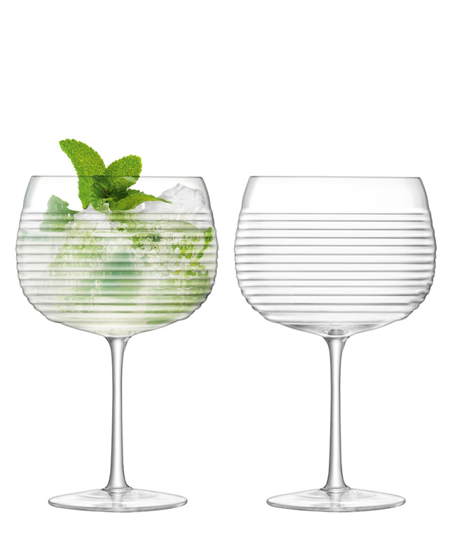 2pc Groove balloon glass set Sale - lsa
