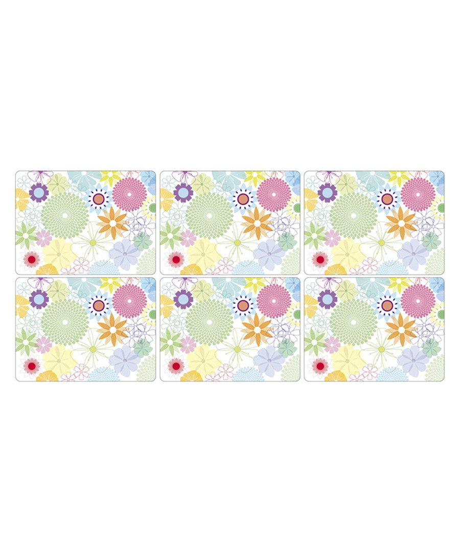 6pc Portmeirion crazy daisy placemats Sale - crazy daisy