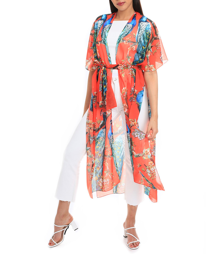 Sun peacock multi-colour kimono Sale - alber zoran