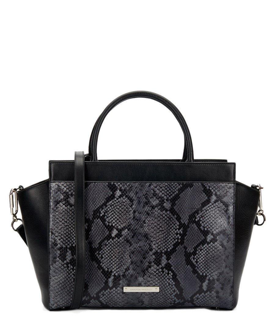 The Sutherland black snake shopper Sale - Amanda Wakeley