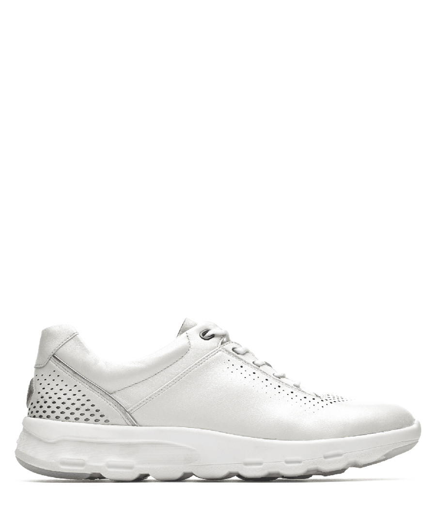 LW Ubal pearl white leather sneakers Sale - rockport