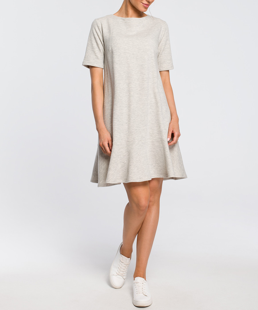 Grey basic A-line dress Sale - made of emotion