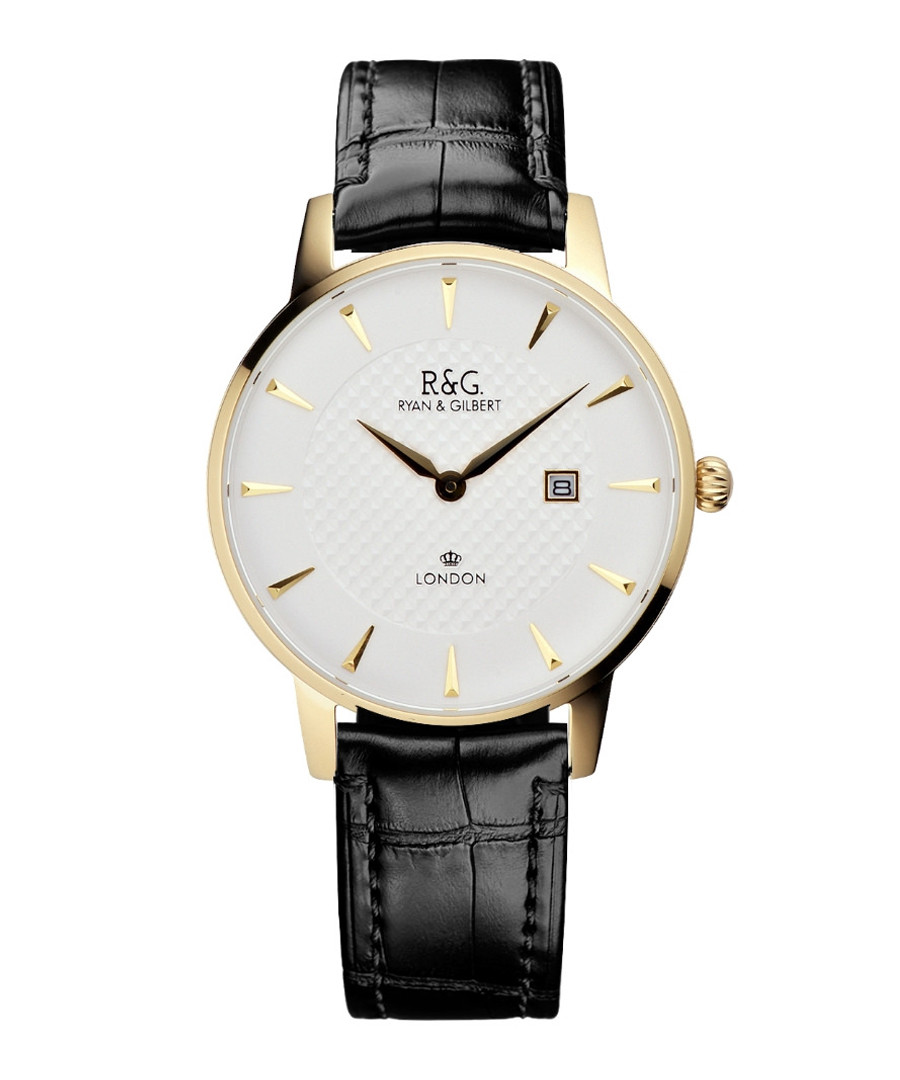 Mayfair black leather watch Sale - Ryan & Gilbert