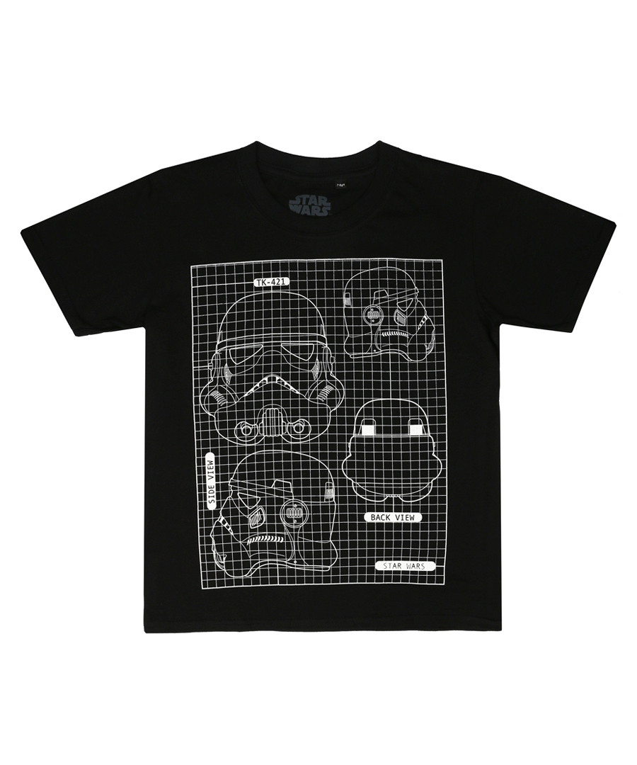 Kids' Black Trooper blueprint T-shirt Sale - star wars