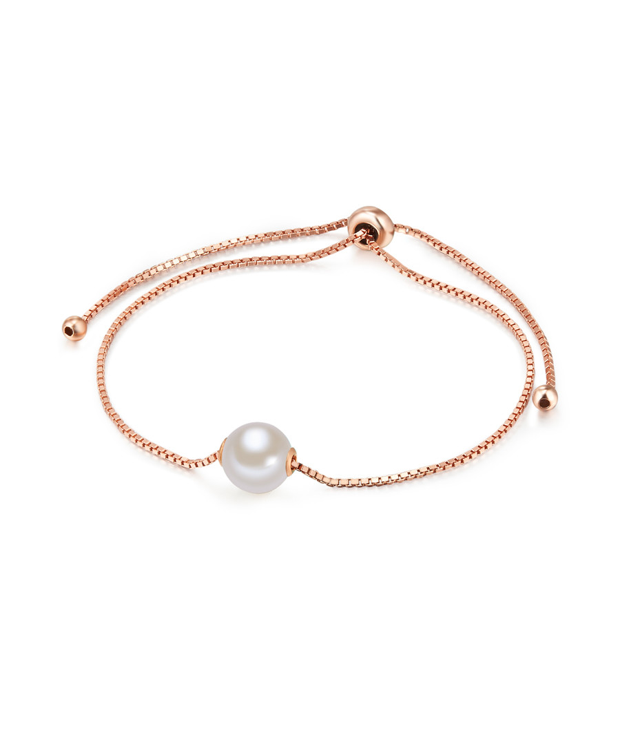 Rose gold-plated pearl bracelet Sale - yamato pearls