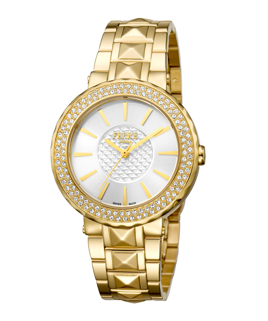 Gold-tone & silver-tone steel watch Sale - ferre milano