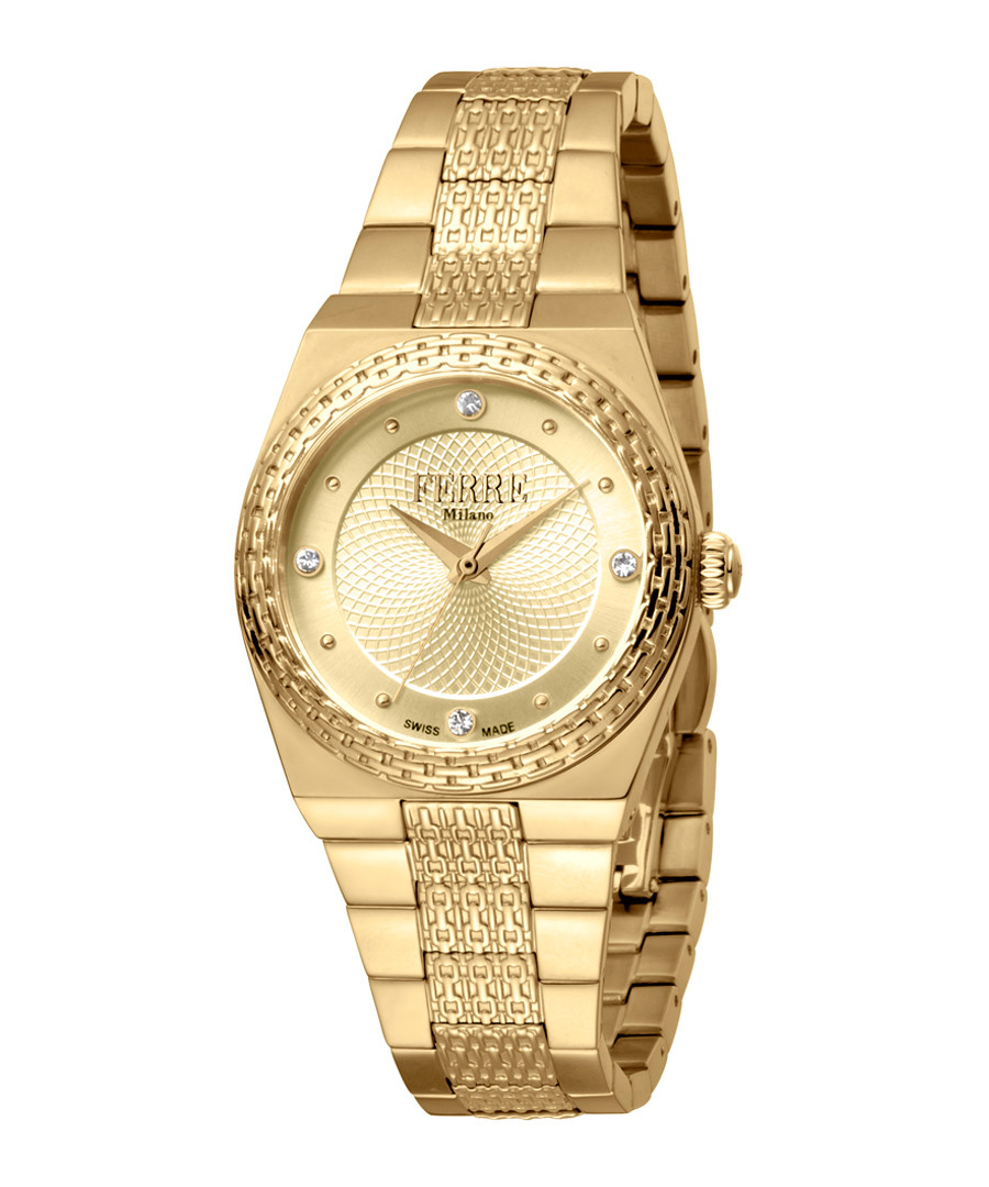 Gold-tone steel watch Sale - ferre milano