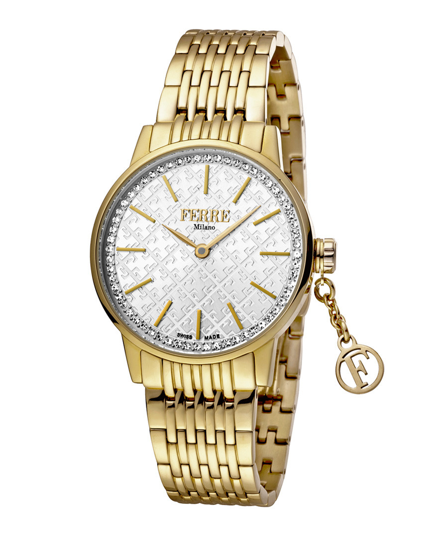 Gold-tone & silver-tone steel watch Sale - ferre milano