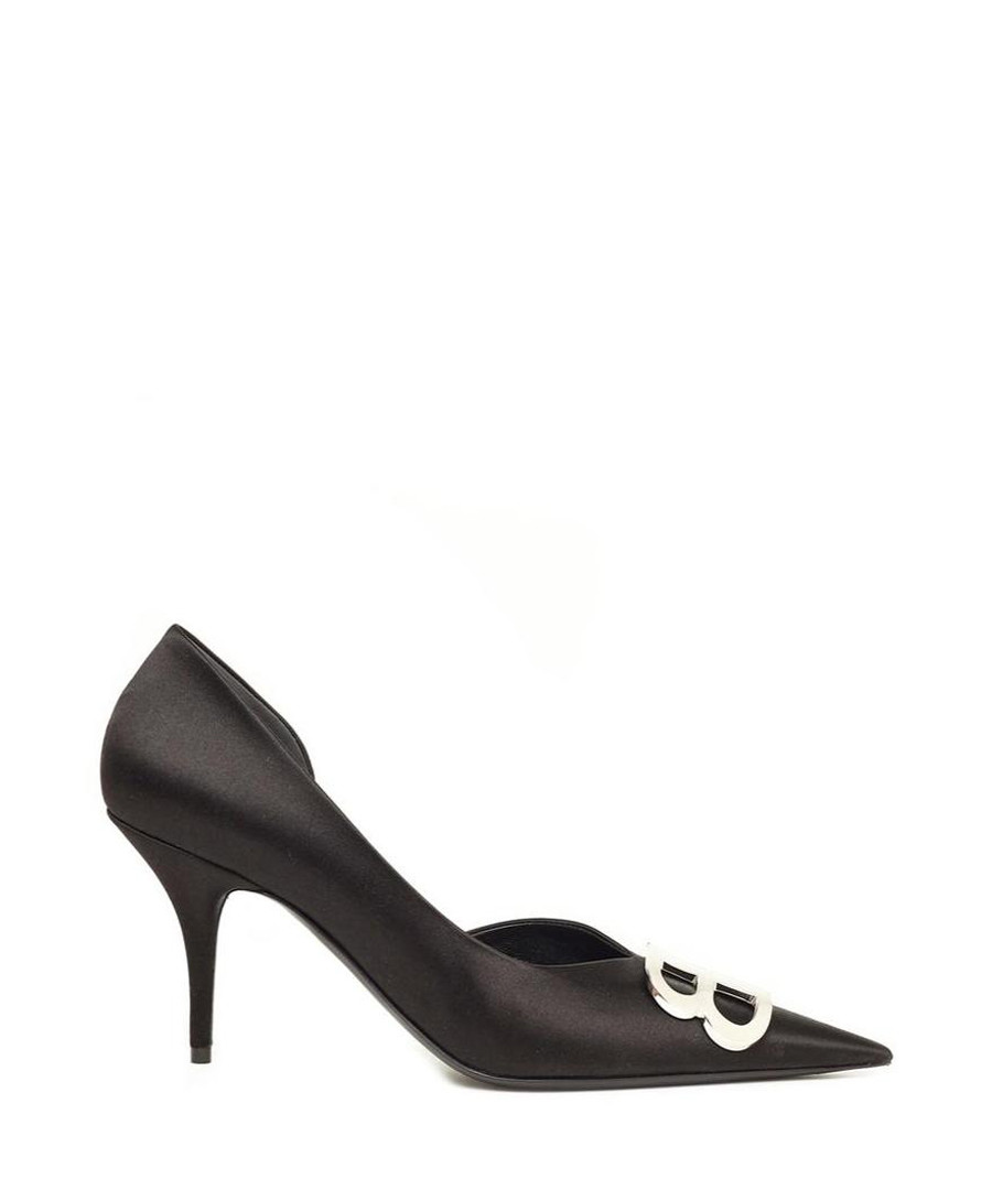 Black silk pointed-toe heels Sale - balenciaga