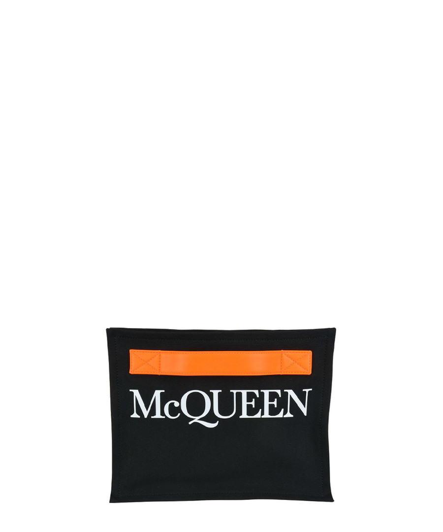 Black logo clutch Sale - alexander mcqueen