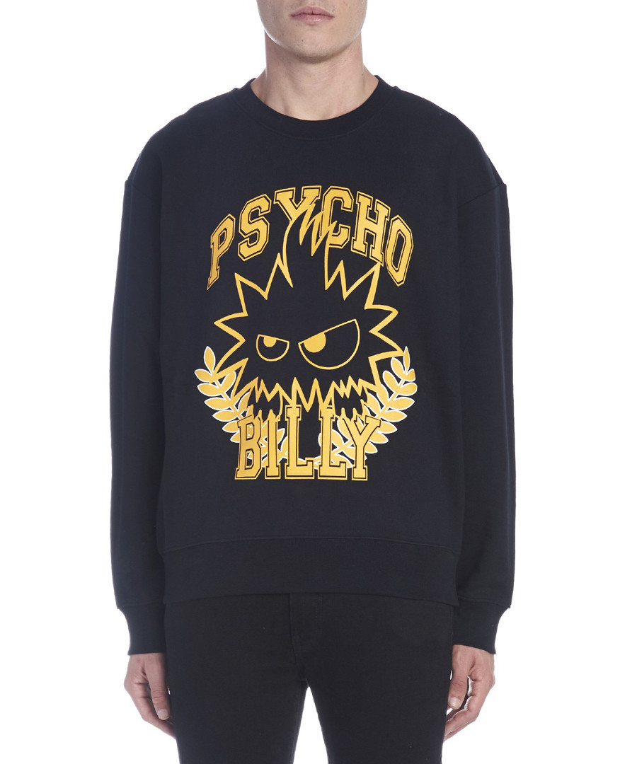 Black pure cotton graphic top Sale - mcq alexander mcqueen