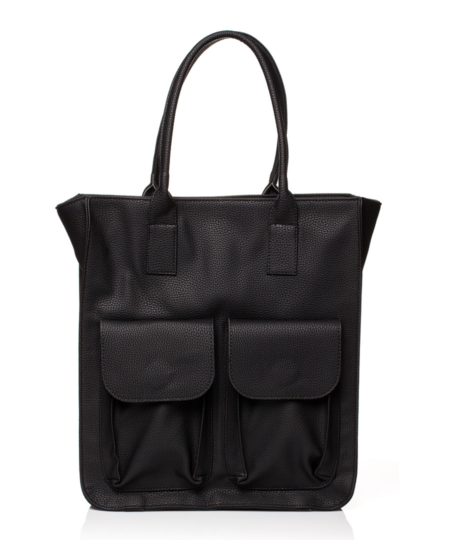 Black pocket shopper Sale - stylove bags