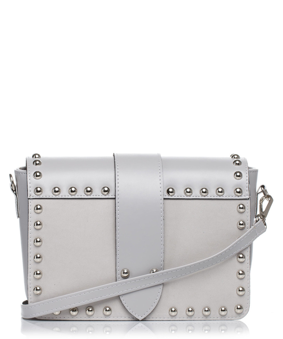 Grey studded shoulder bag Sale - stylove bags