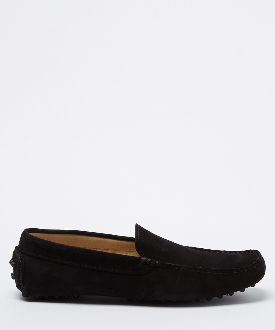 Benavides Black suede loafers Sale - moka saint