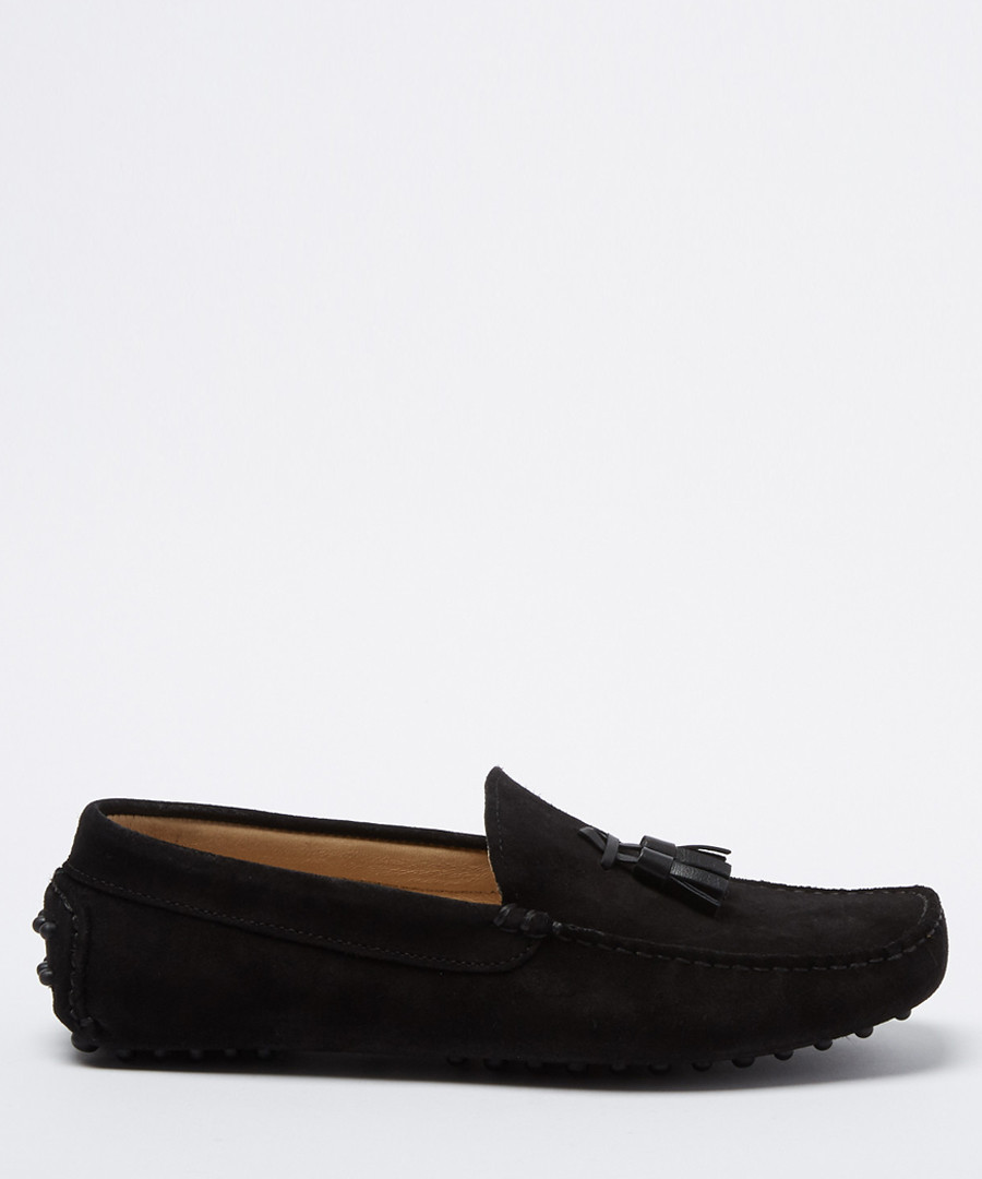 Velazques black suede tassel loafers Sale - moka saint