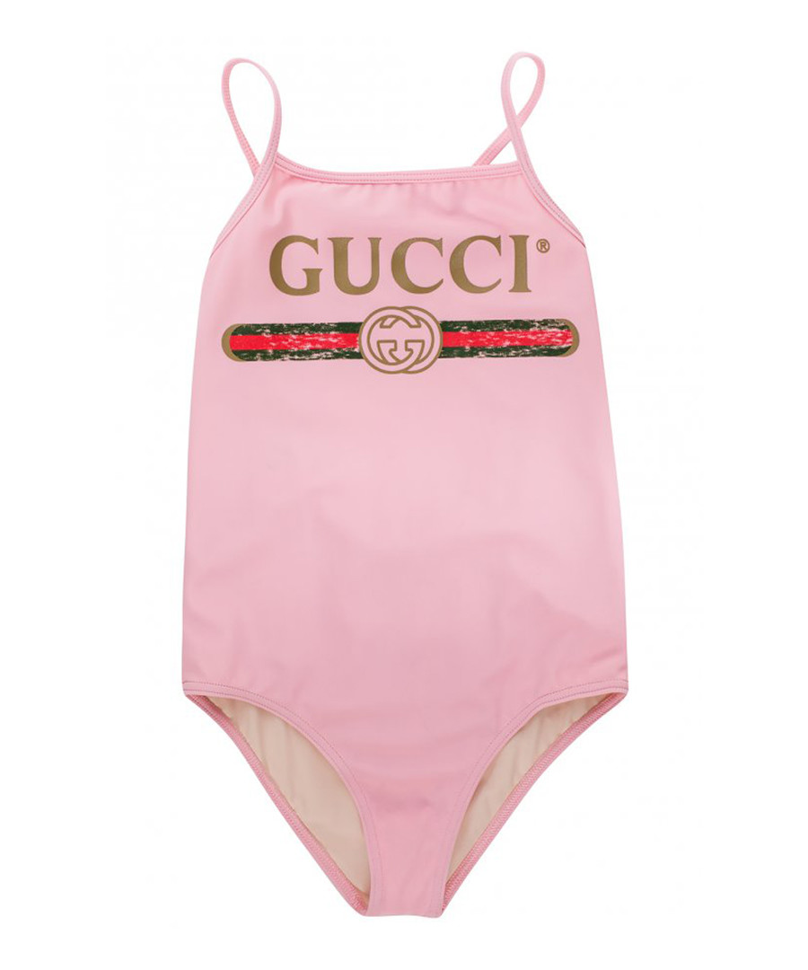 Pink logo swimsuit Sale - gucci
