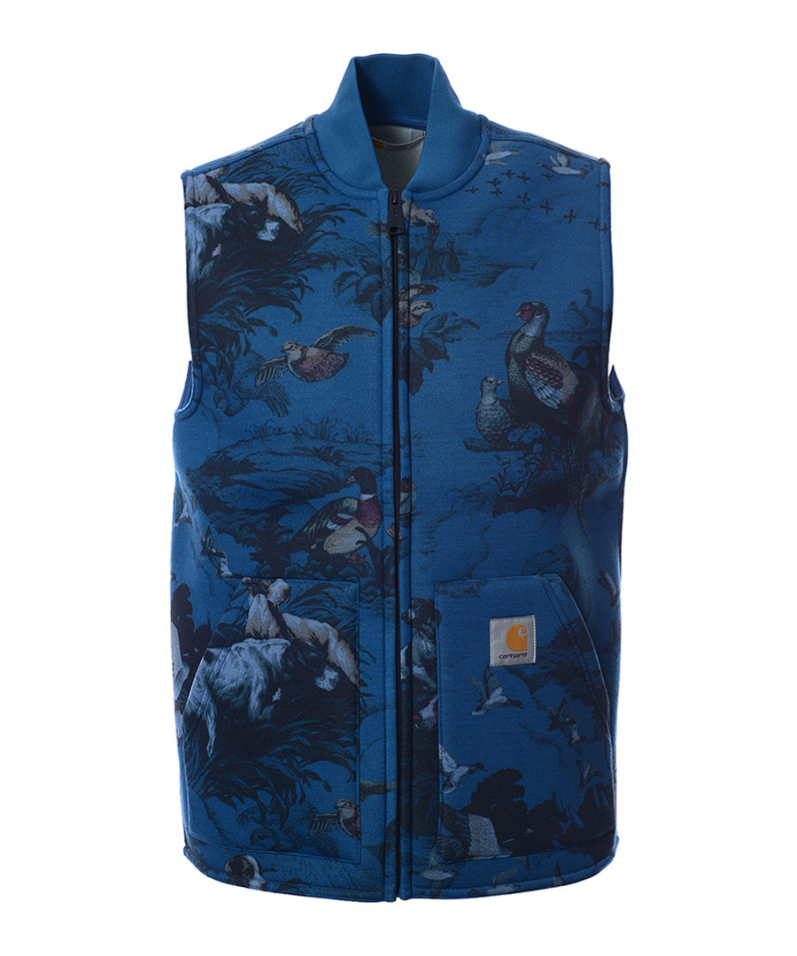 Car Lux Blue & grey hunter print vest Sale - carhartt