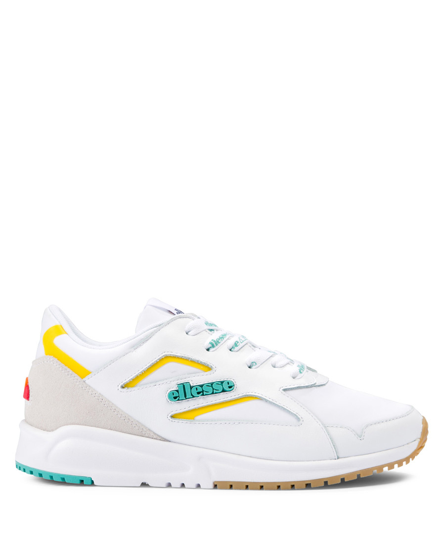 Contest white & sea blue sneakers Sale - ellesse