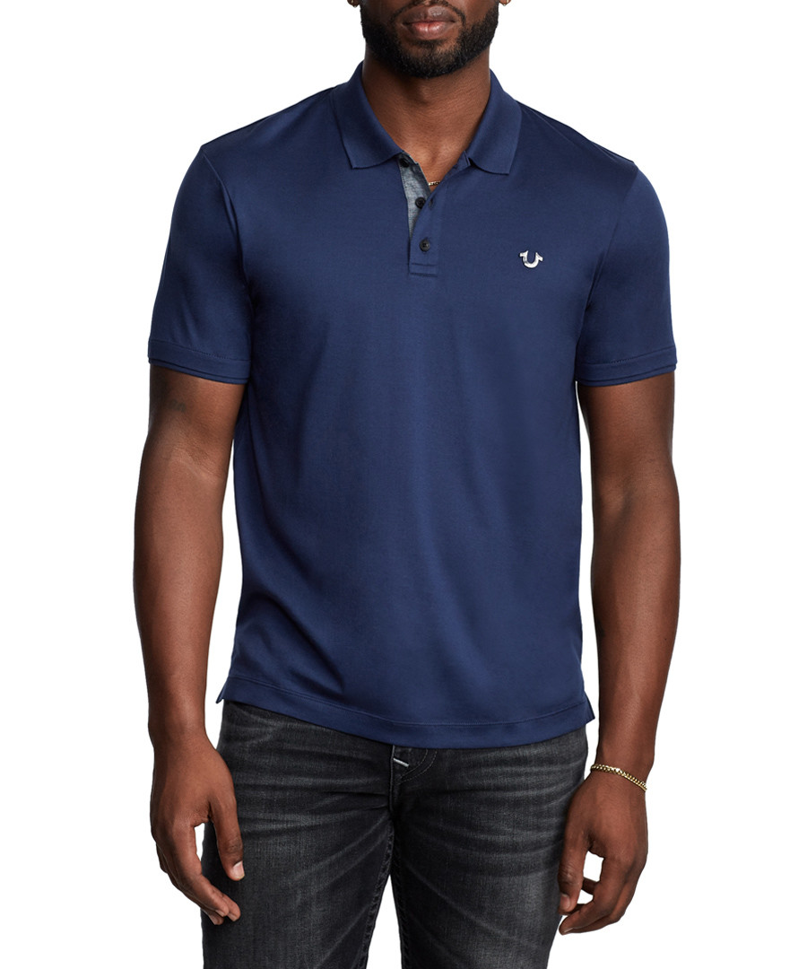 Blue pure cotton polo shirt Sale - True Religion