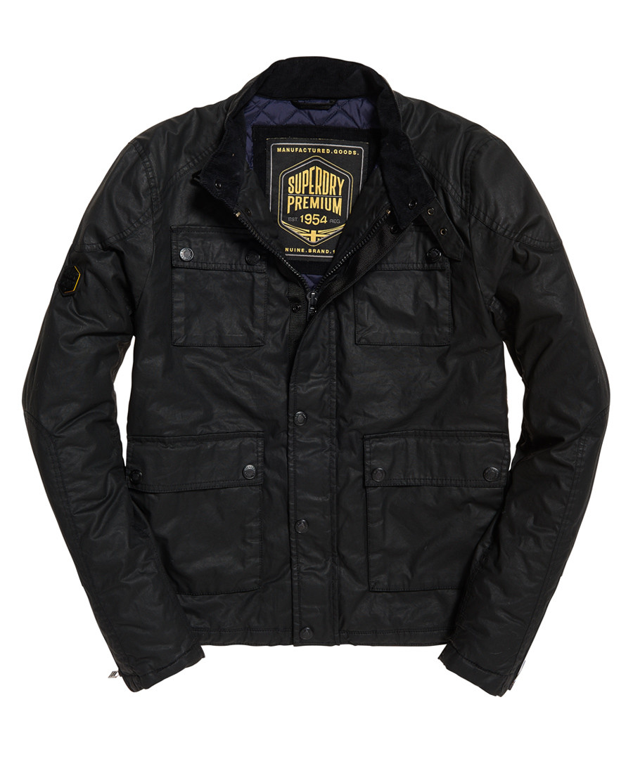 Black Premium Casual Harrington Jacket Sale - superdry