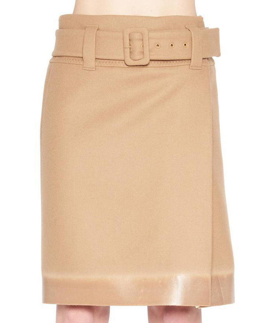 Beige utility belted skirt Sale - prada