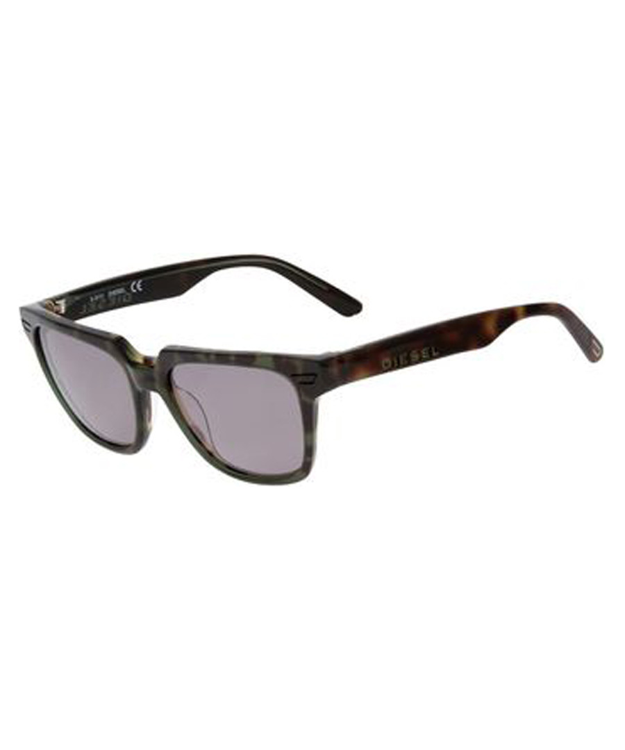 Havana & black square sunglasses Sale - diesel