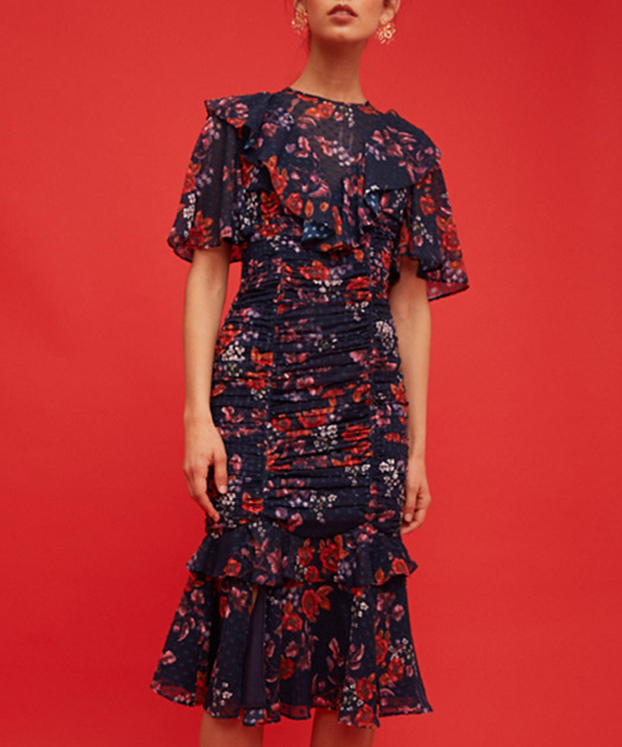 Need You Now navy floral midi dress Sale - keep sake