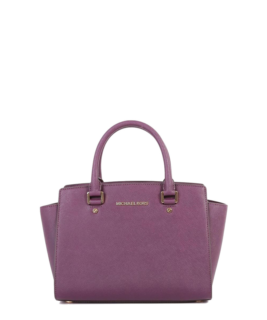 Selma damson leather winged tote Sale - Michael Michael Kors