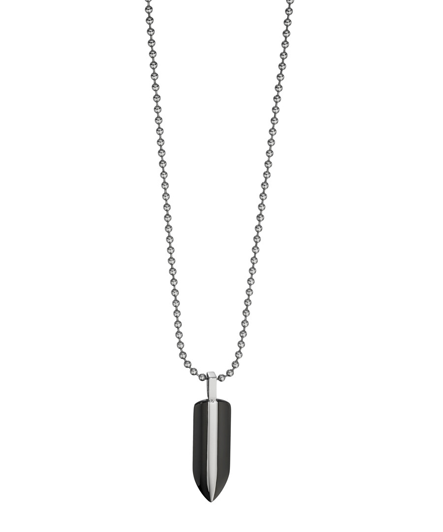 Black steel shaped necklace Sale - fred bennett