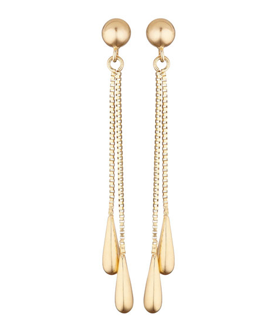 Pluie dorée yellow gold earrings Sale - or eclat