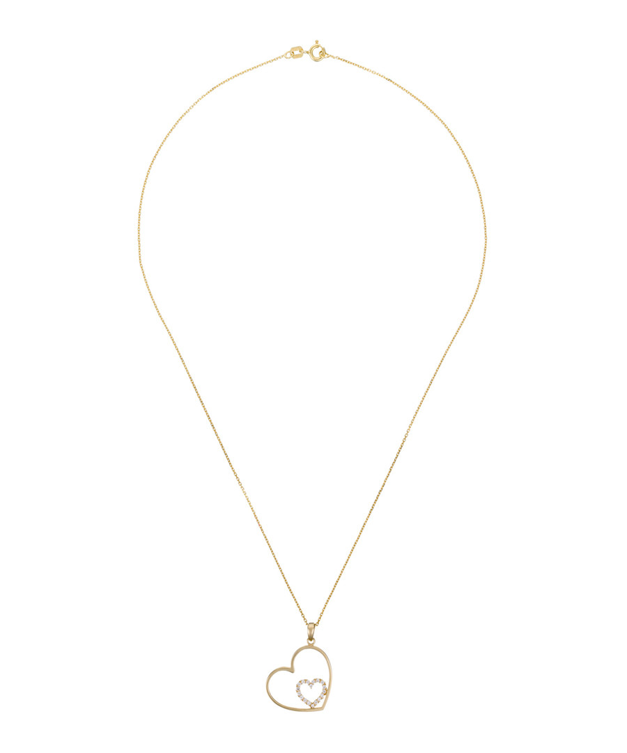 Féru d'Amour yellow gold heart pendant Sale - or eclat