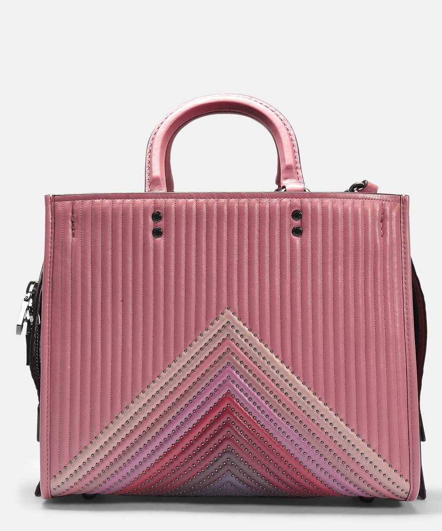 Rogue pink leather shoulder bag Sale - Coach