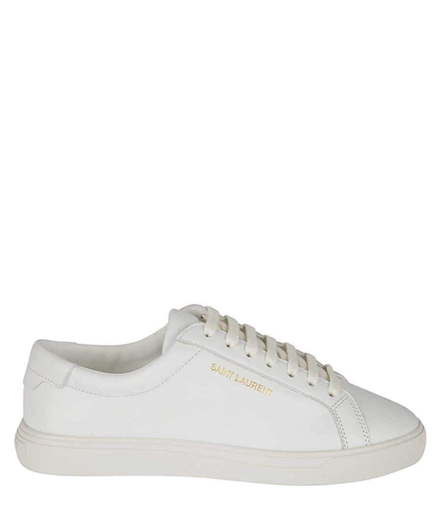 Andy optic white leather logo sneakers Sale - saint laurent