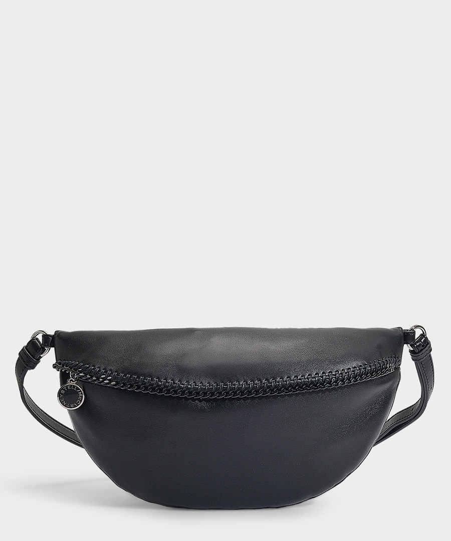 Black eco leather thin chain belt bag Sale - stella mccartney