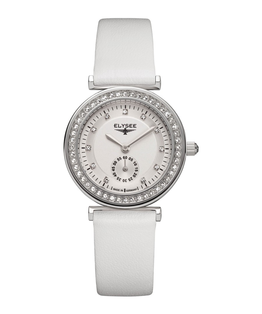 Maia white leather strap watch Sale - Elysee