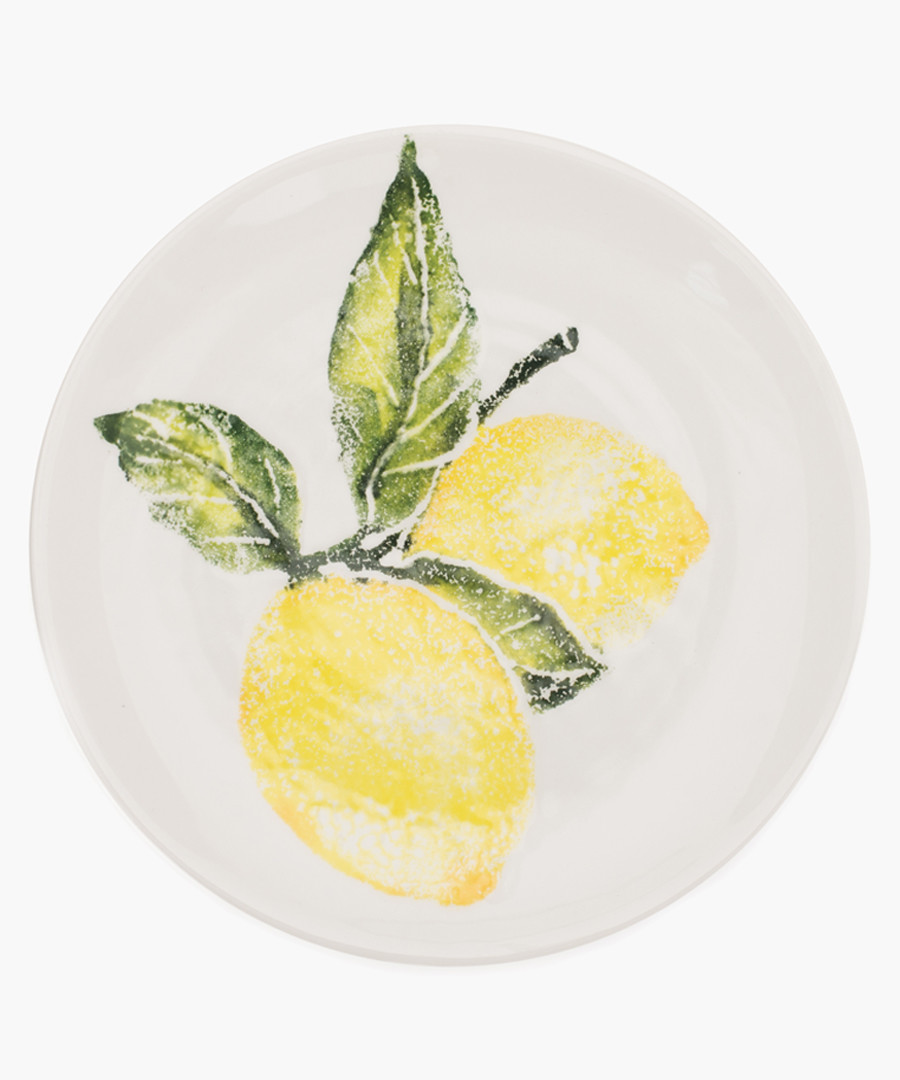 Lemon printed side plate Sale - Emily Bond